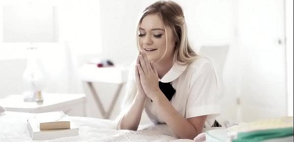  Blonde religious teen prefers only fucking in a asshole